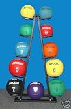 Medicine Ball Set with Rack: 2Lbs, 1.5kg, 2kg, 2.5kg, 3kg, 4kg, 5kg, 6kg, 7kg, 8kg, 10kg
