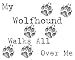 My Wolfhound Walks All Over Me Apron