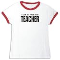 T-Shirt Ringer Woman White " I Can Be You Thai Teacher " Languaje