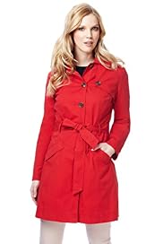 Pure Cotton Classic Collar Mid Length Belted Mac