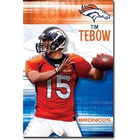 Denver Broncos (Tim Tebow) Sports Poster Print - 22x34