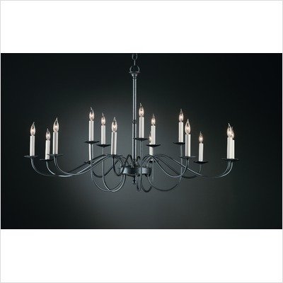 72 Fifteen Light Chandelier Finish: Natural lron