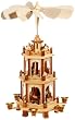 Weihnachtspyramide Holzpyramide 3 Etagen 45cm H�he von BRUBAKER