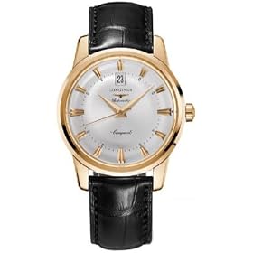 Longines Watches Longines Heritage Collection Conquest 18k Solid Rose Gold Automatic Mens Watch by Longines