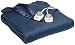Sunbeam Royal Nights Twin Heated Blanket, Polyester Blend, Navy