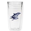 Dolphins 12 oz Slimline Insulated Beverage Tumbler, Clear