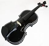 Produkt-Bild: schwarze 4/4 Geige / Violine & Koffer. Gurt. Bogen