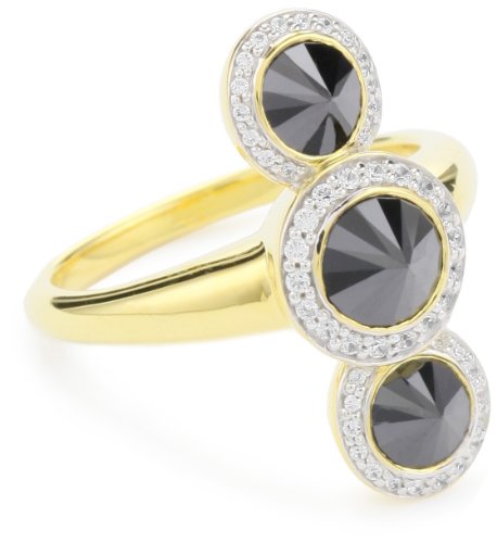 Nicky Hilton Sterling Silver With 18k Gold Wash Spike Ring, Size 7