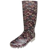 Adi Designs Womens Floral Print Rain Boots
