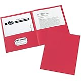 Avery Two-Pocket Folders, Red, Box of 25 (47989)