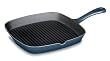 Cuisinart Chef's Classic Enameled Cast Iron 9-1/4-Inch Square Grill Pan, Provencal Blue