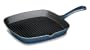 Cuisinart CI30-23BG Chef's Classic Enameled Cast Iron 9-1/4-Inch Square Grill Pan, Provencal Blue