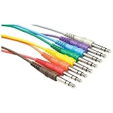 HOSA  CSS-830 1/4-inch balanced patch cables, 1/4 -inch TRS to Same connectors, 1 ft long cable (Discontinued by Manufacturer)