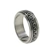 316L Stainless Steel Spinner Ring with Wave Design, Width: 8mm, Sizes:9.0-14.0