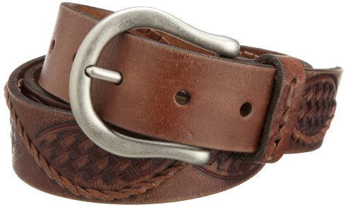 Tommy Bahama Mens Great Wave Bridal Cut Belt, Cognac, 38