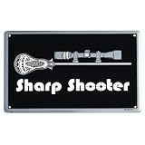 Sharpshooter Lacrosse Aluminum Room Sign