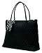 Belvah Quilted Large Tote - Black (18x14)