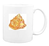 Mug with water, shell, ocean, tuberosa, cassis by SHOPZEUS.COM