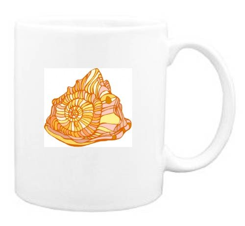 Mug with water, shell, ocean, tuberosa, cassis by SHOPZEUS.COM