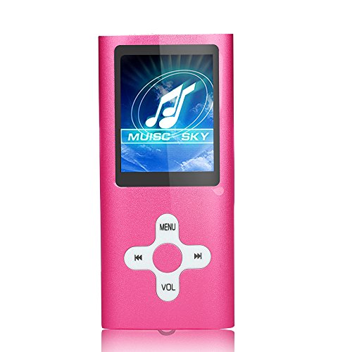 Goldenseller Pink Color Mp3 / mp4 Music Video Media Player Portable