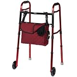 Ableware 703300000 Burgundy Cotton Mobility Tote Bag, 11