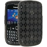 New Amzer Luxe Argyle Skin Case Smoke Grey For Blackberry Curve 8530 Blackberry Curve 3G 9300
