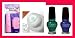 Konad Stamping Nail Art Stamp& Scraper+one Touch Remover + 2x Special Polish Red+green