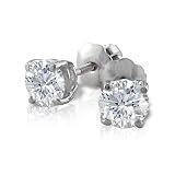 18k Gold Round Diamond Stud Earrings (G-H/VS, 1/2 ct. tw.)