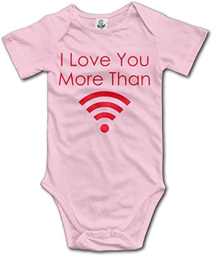 Soft I Love You More Than Wifi Newborn Baby Suit Climb Clothes 100% Cotton 2016 Newest