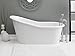 Cheviot Products Inc. 2157-WC Cheviot Products Dakota Cast Iron Bathtub with Continuous Rolled Rim Custom, 33" x 68" x 30", White