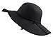 Glamorous Black Wide Brim Diva Style Floppy Hat