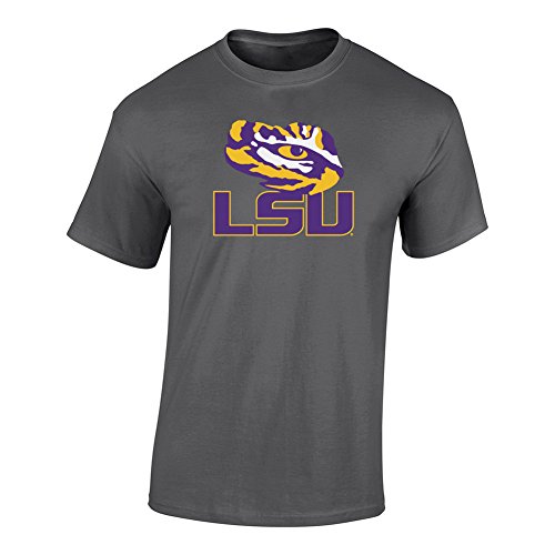 LSU Tigers Mens TShirt Icon Charcoal