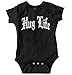 Brisco Brands Hug Life Cute Funny Thug Newborn Gangster Romper Bodysuit