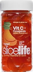 Slice of Life Vitamin C+ Pomegranate, 60-Count Gummy Slices