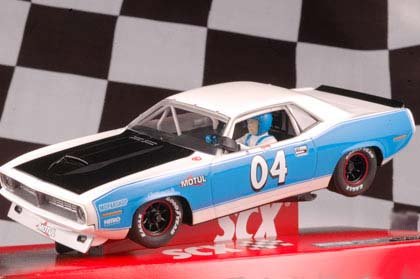 1/32 SCX Analog Slot Cars - Plymouth AAR 'Cuda - No. 04 (A10048X300)-image