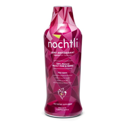 Nochtli – Ruby Antioxidant: 1 Bottle (100% Natural, Prickly Pear & Nopal)