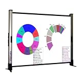 Best Price Focupix Tablelf 4:3 Standard Format Ultra Portable Table Standing Projector Screen - 40