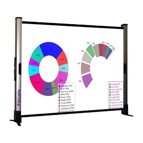 Best Price Focupix Tablelf 4:3 Standard Format Ultra Portable Table Standing Projector Screen - 40