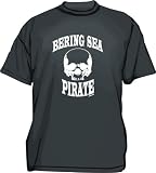 bering Sea Pirate SKULL Logo Men's tee Shirt in 12 colors Small thru 6XL