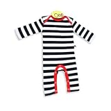 from Crib Crib Striped Black and White Playsuit - Black - 18-24 Months