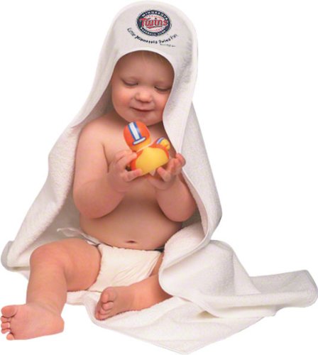 Minnesota Twins Hooded Baby Towel (White)
