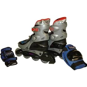 Score Direct - 2888-33/37 - V�lo et V�hicule pour Enfants - Set Roller In Line en Sac - R�glable du 33 au 37