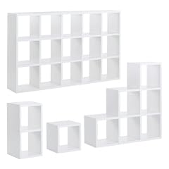 Regalsystem BOON - wei�, flexibel, 40 Gr��en - Gr��e 3x3 Treppe - 110x110x33cm (HxBxT)