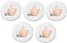 Quantity 5 Thumbs Up / Like Symbol 2.25â€ Large Pinback Buttons Pins