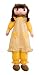Toys : Kountry Kate 48" Rag Doll Yellow with Dots and Yellow Pockets.
