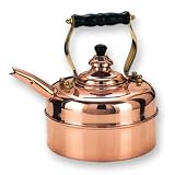 Old Dutch 3 Quart Decor Copper Windsor Whistling Teakettle