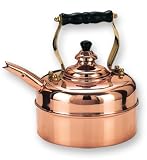 Old Dutch 3 Quart Decor Copper Windsor Whistling Teakettle