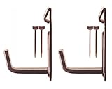 B.S壁用額受金具　 30mm 茶 2個入 2320-B fukui