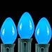 Novelty Lights, Inc. C7-5C-BL Ceramic Outdoor Patio Party Christmas Replacement Bulbs, Blue, 25 Pack