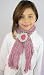 Handmade Ultra Lightweight Acrylic Scarf - Cinnamon Pink for Girls (100% Knitted By Hand)